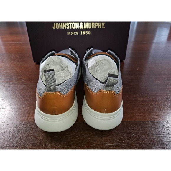 Mens 6‎ M Johnston Murphy Amherst Knit U Throat Gray Knit Size 6 NEW - Picture 5 of 8